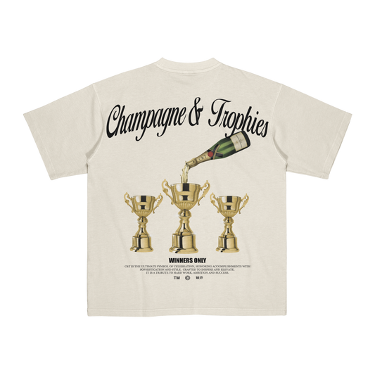Champagne & Trophies Signature Tee (Off White)