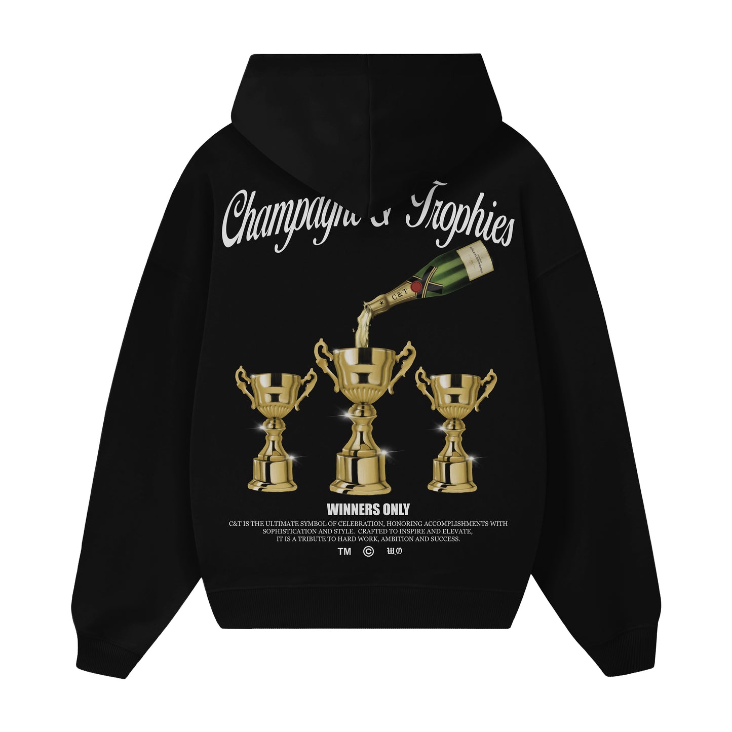 Champagne & Trophies Hoodie (BLACK)
