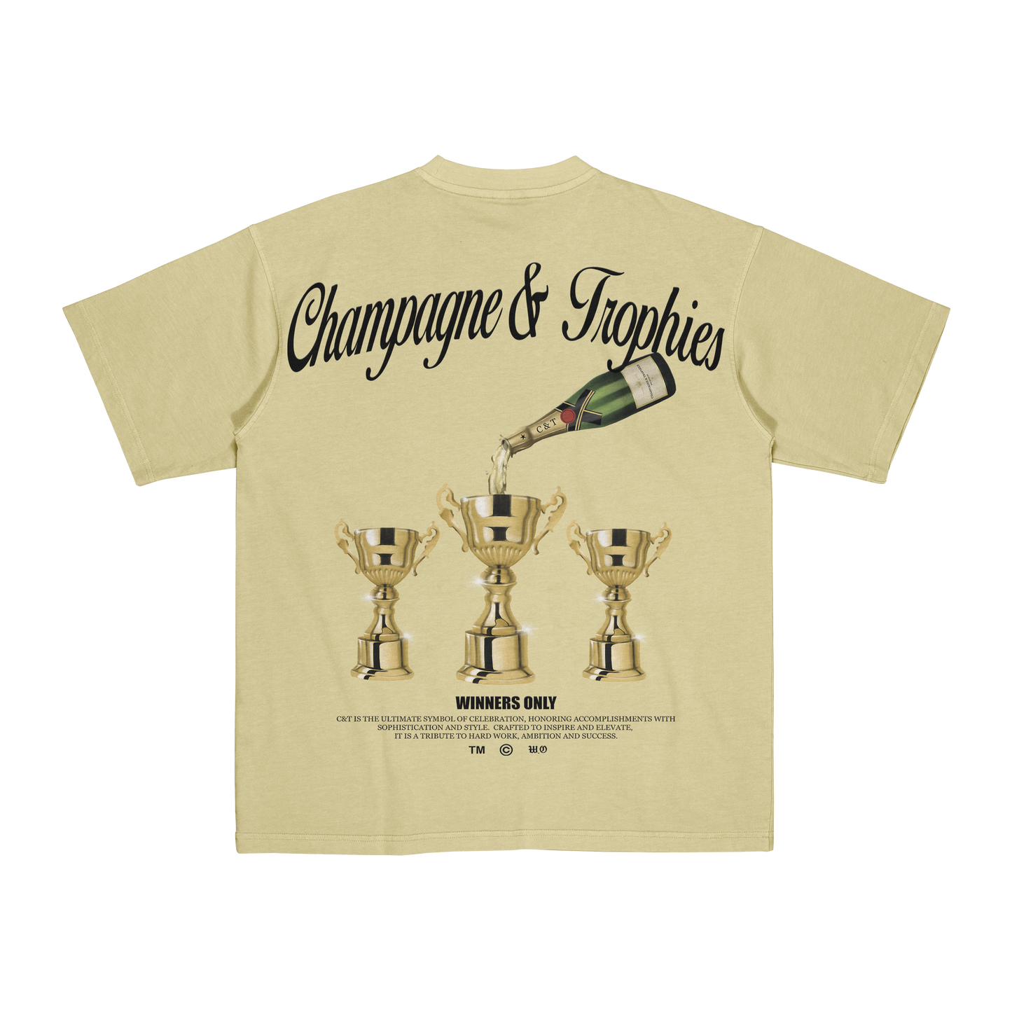 Champagne & Trophies Tee (Butter)