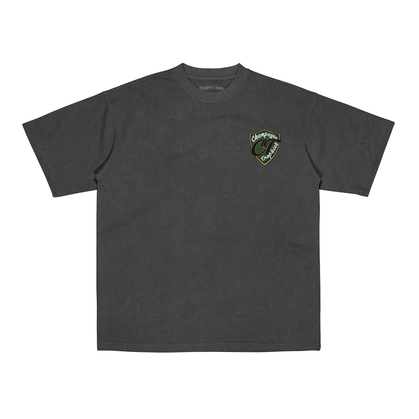 Champagne & Trophies Tee (Vintage Grey)