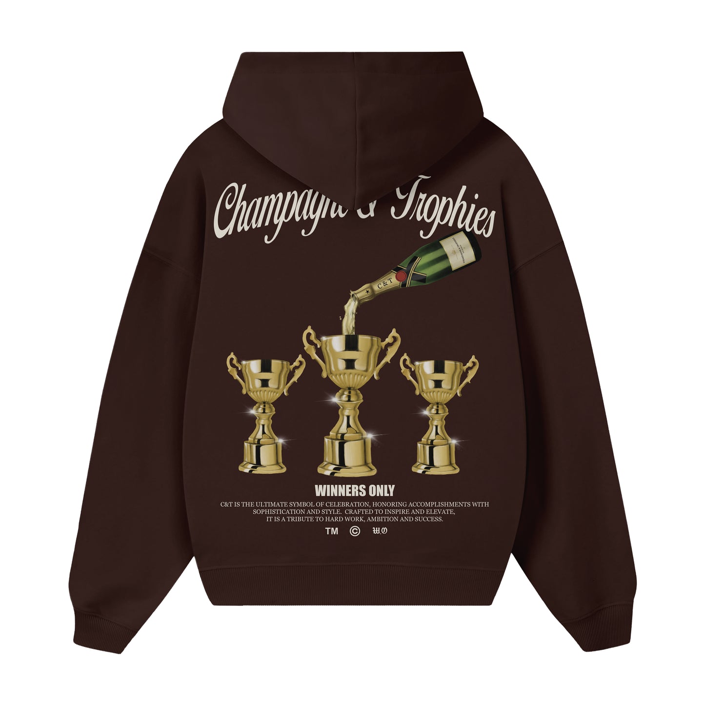 Champagne & Trophies Hoodie (BROWN)
