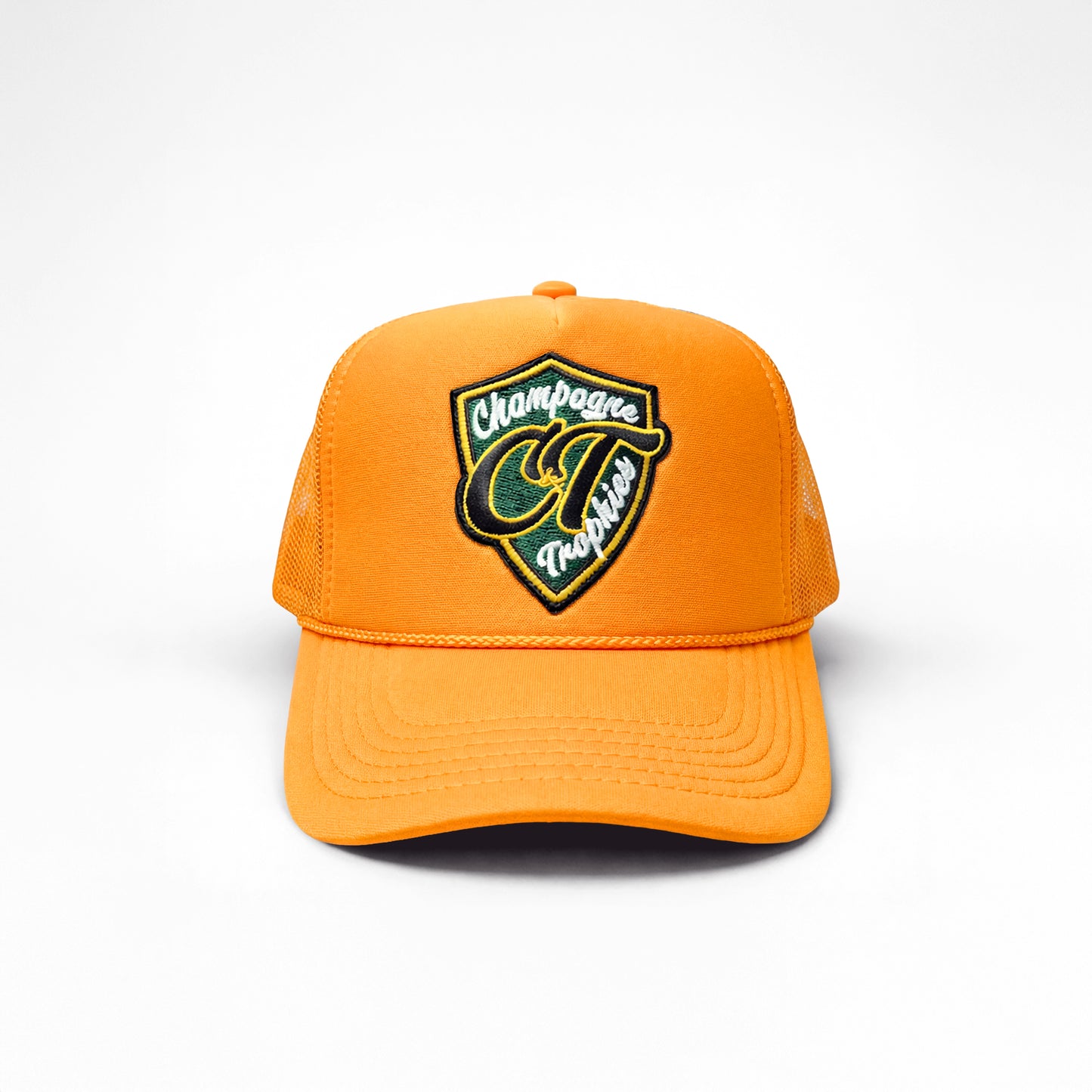 Champagne & Trophies Foam Trucker Hat (YELLOW)