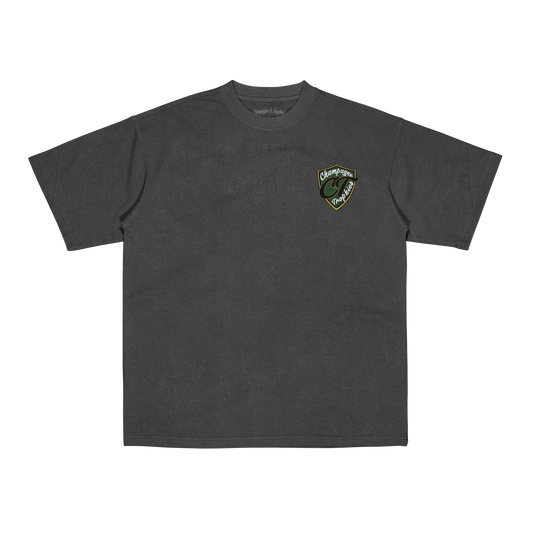Champagne & Trophies Tee (Vintage Grey)