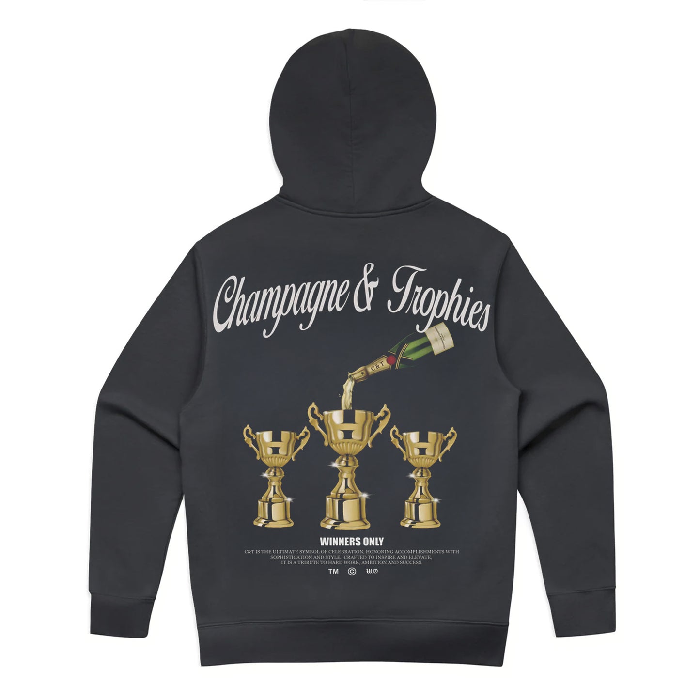 Champagne & Trophies Hoodie (Grey)
